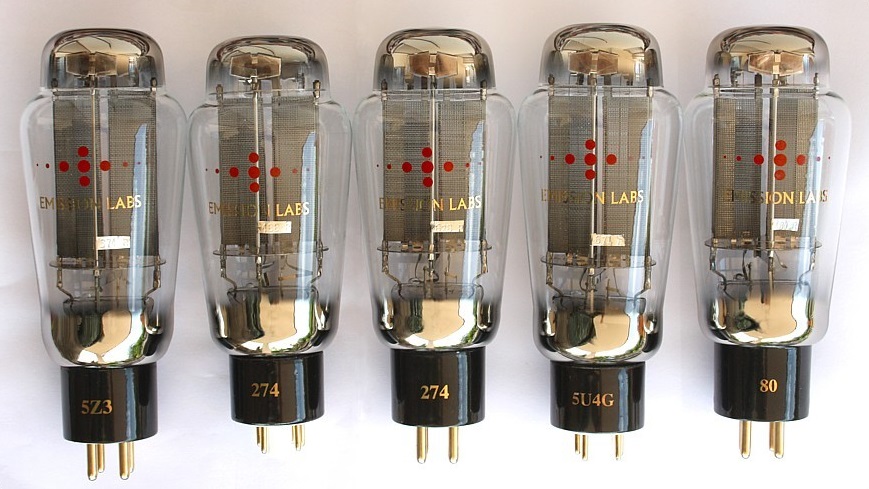 Emission Labs rectifier tubes overview picture